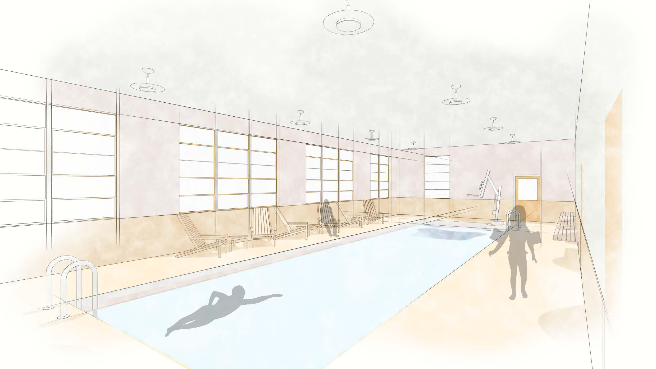 The Lagoon swimming pool and sauna