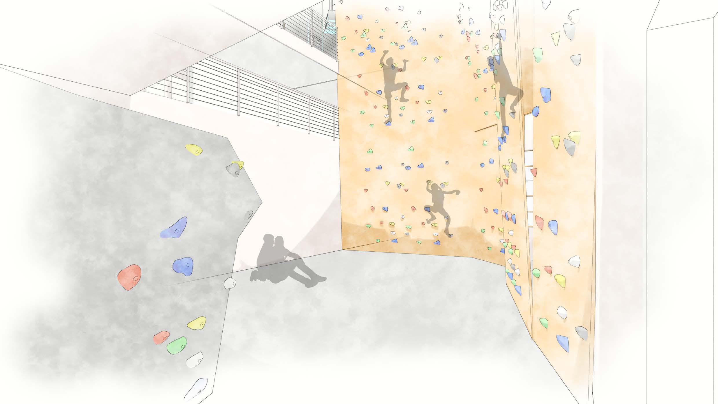 The Little Wall rock climbing gym
