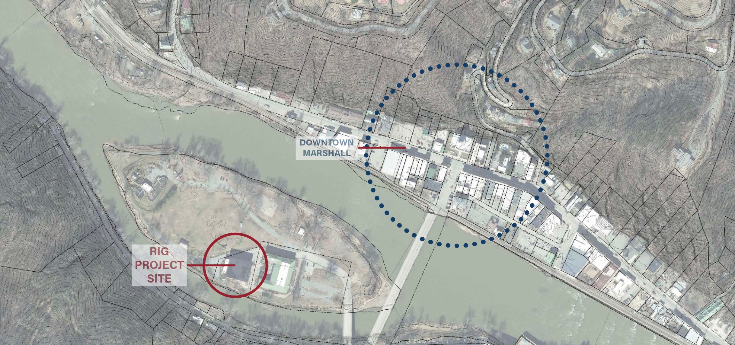 Satellite view of Blannahassett Island